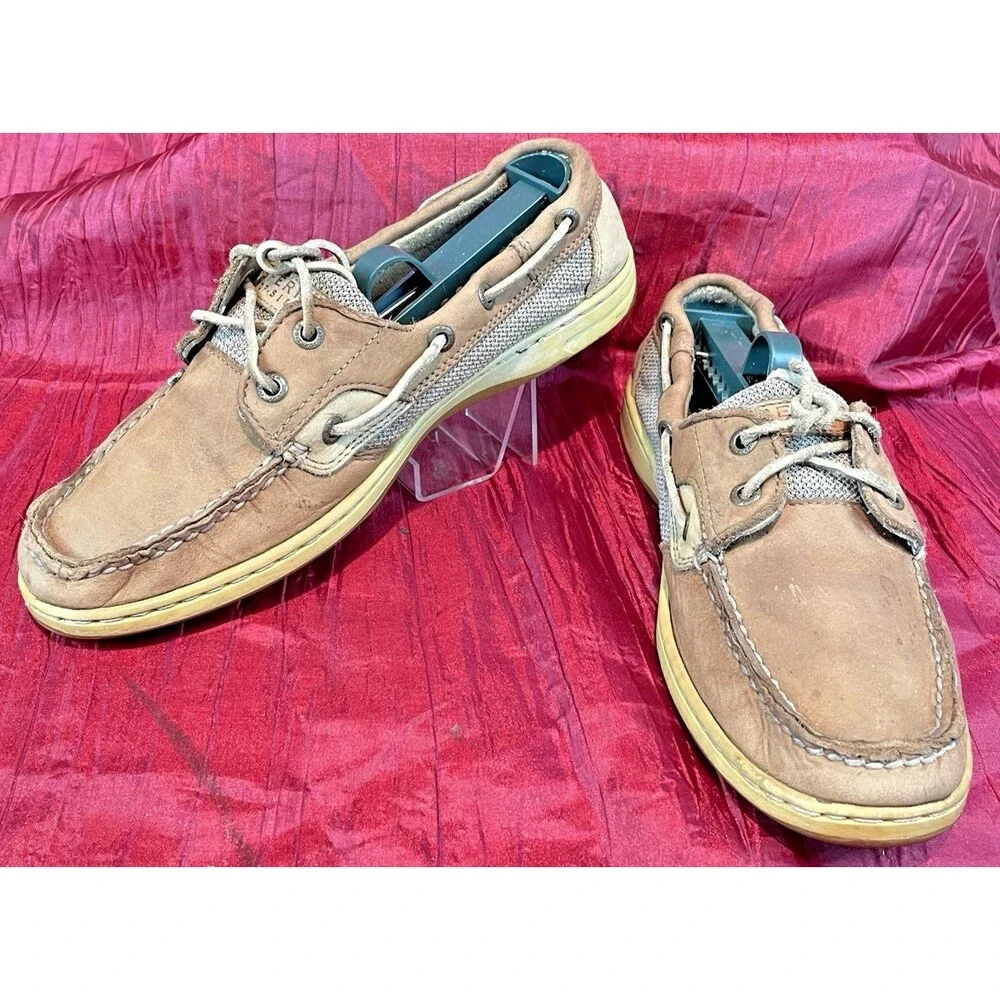 Mens Sperry Top Sider Tan Leather 